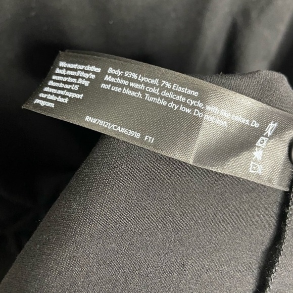 NWT Eileen Fisher Size Small Fine Tencel Jersey Mandarin Collar Dress Buttons - Picture 7 of 7